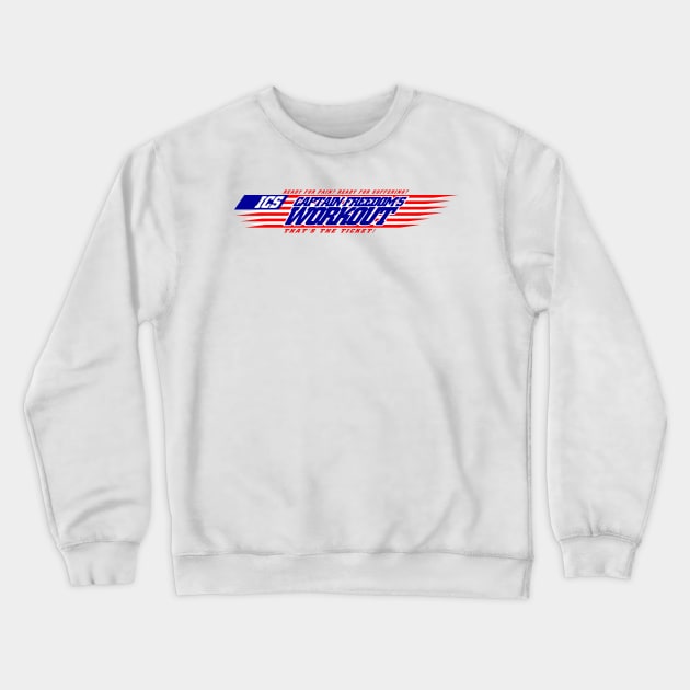 Captain Freedom's Workout Crewneck Sweatshirt by boltfromtheblue